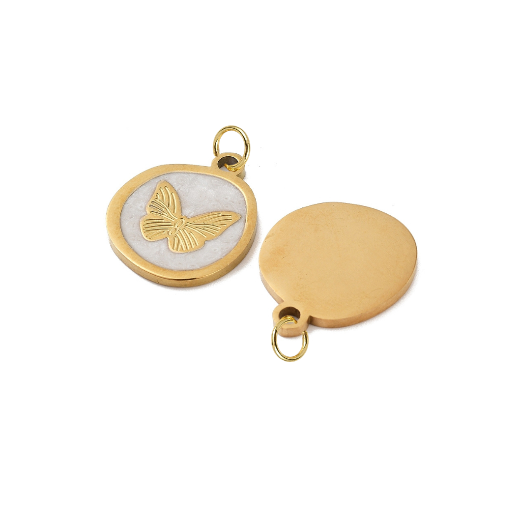 Gold Whimsical Butterfly Charm