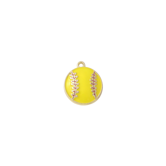 Gold Fast Pitch Softball Charm