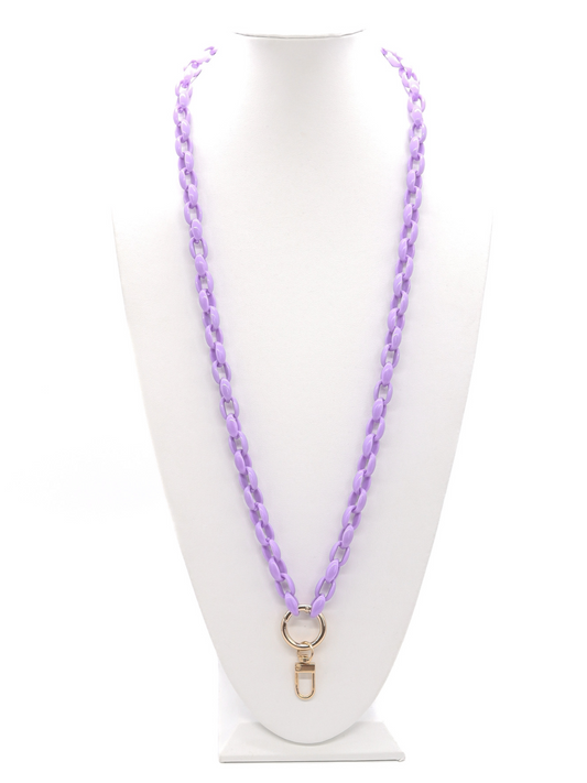 Pastel Purple Lanyard gold hardware