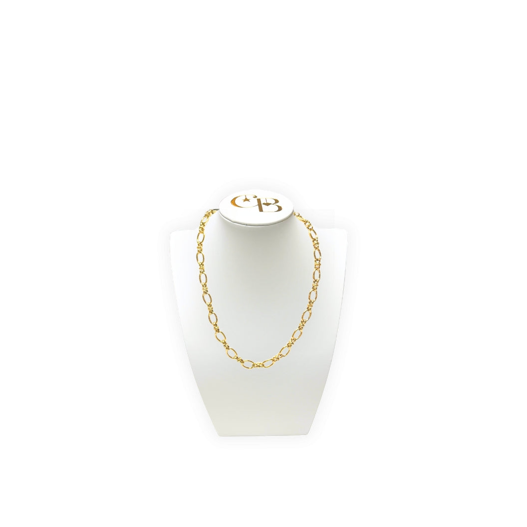 Small Necklace Display Bust - Leatherette on white background with neckalce