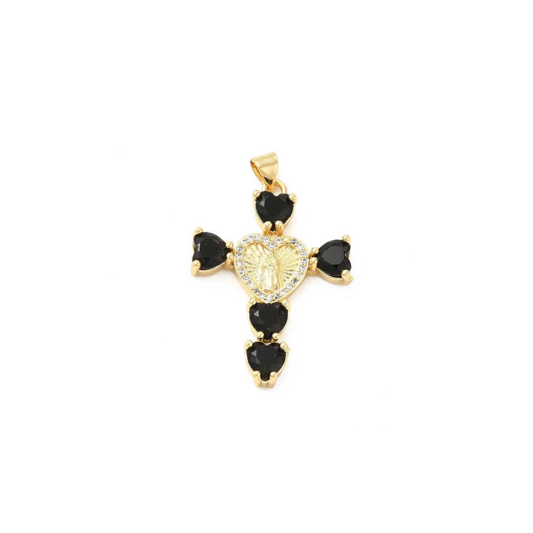 Gold Virgin Mary Cross - Assorted