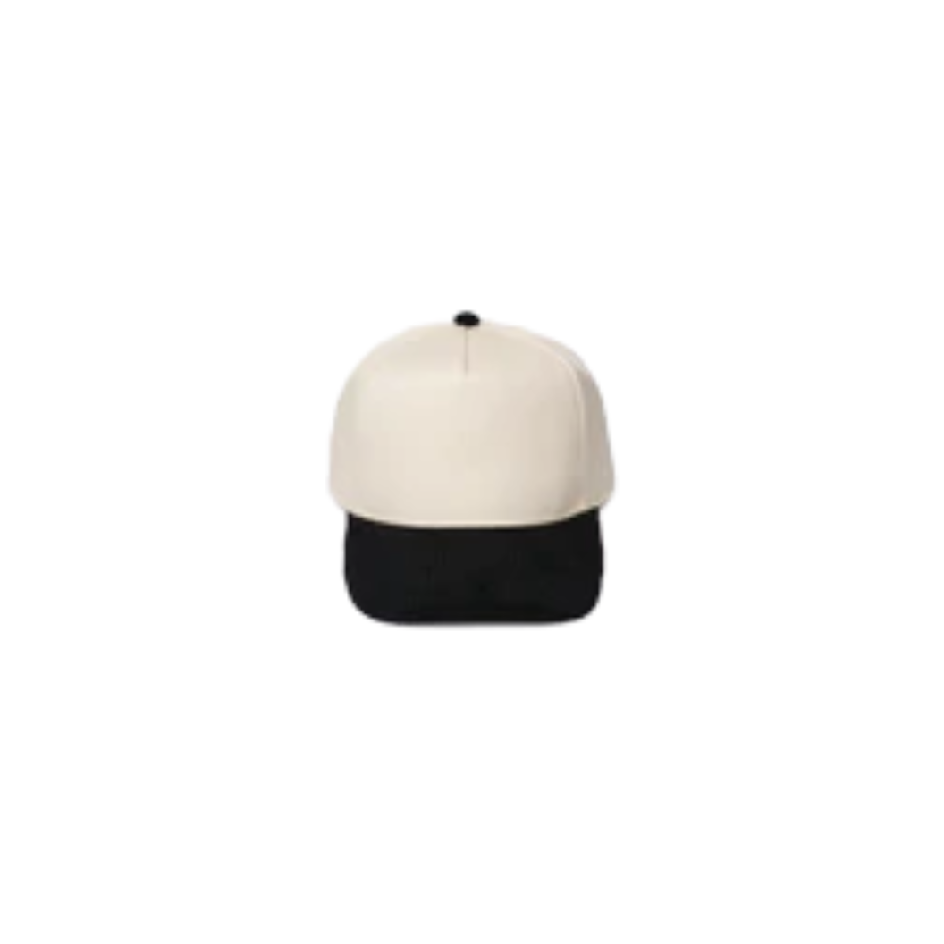 CB Hat Bar - Black Corduroy Brim Baseball Cap
