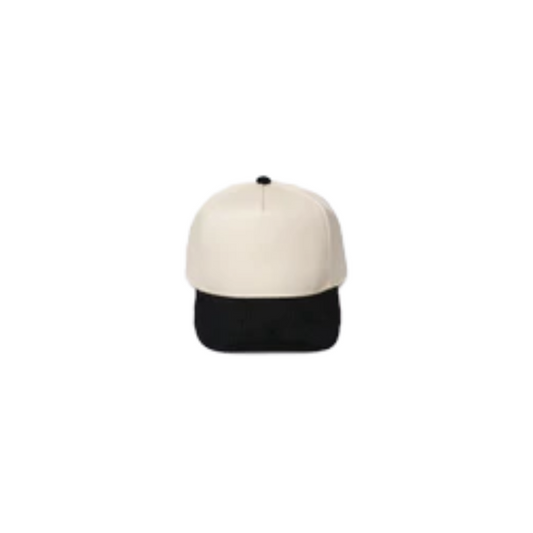 CB Hat Bar - Black Corduroy Brim Baseball Cap