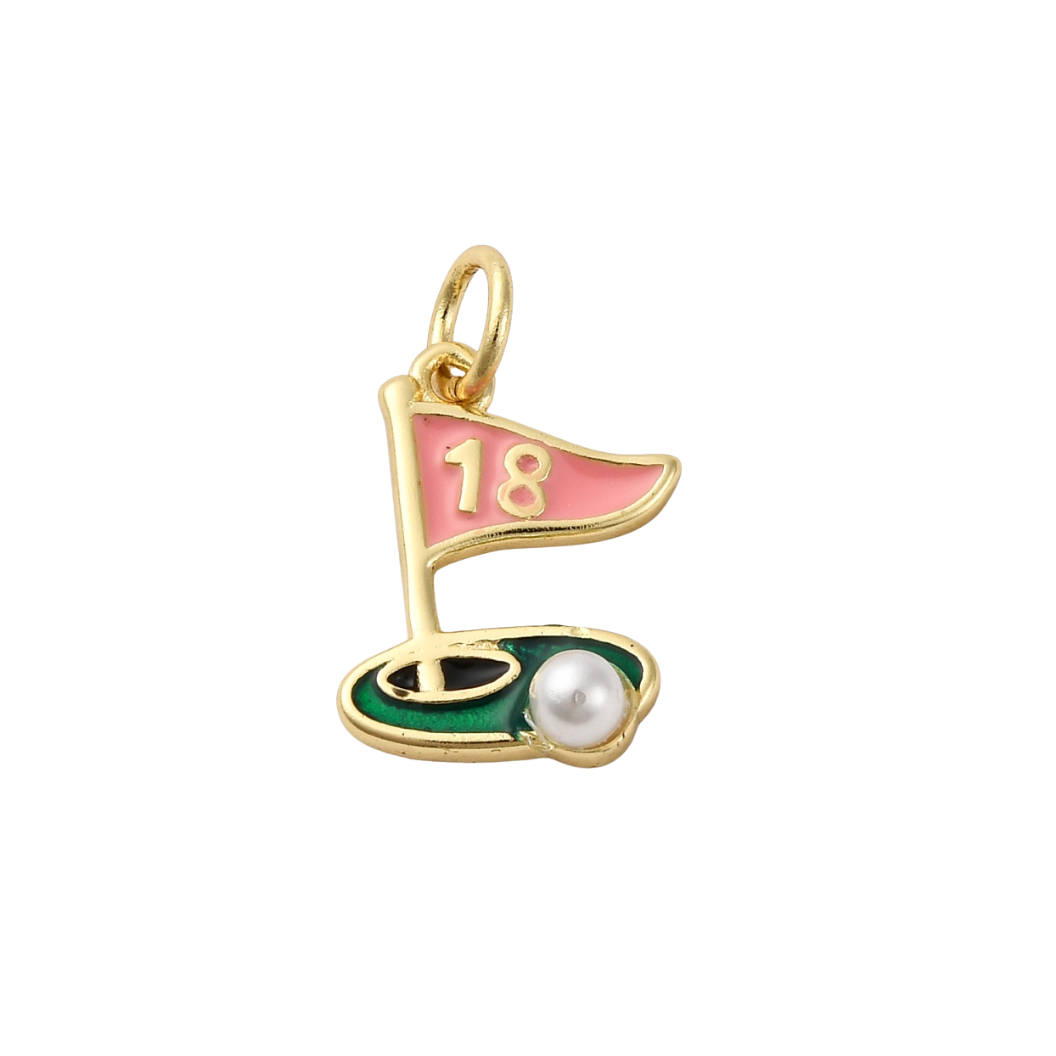 Gold 18th Hole Charm