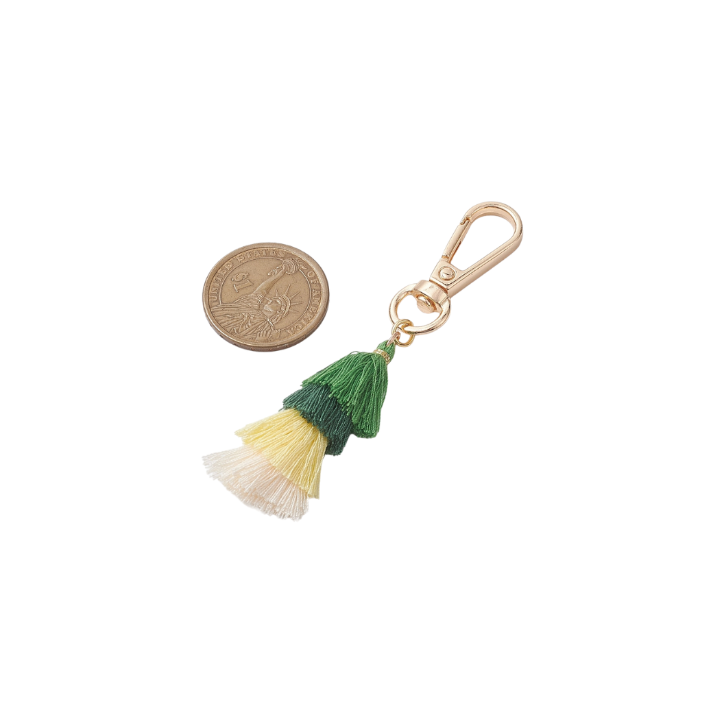 Gold Noel Tassel Charm | Keychain & Purse Charm