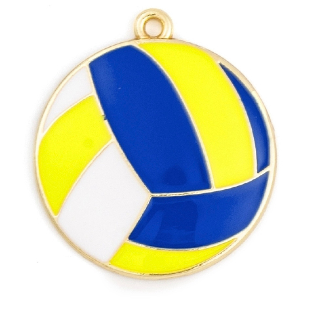 * Gold Volleyball Charm