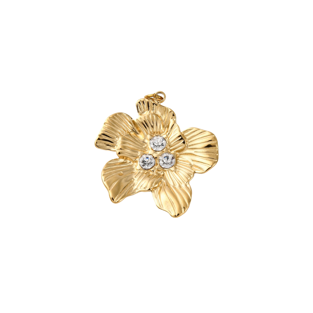 Gold Trinity Bloom Charm