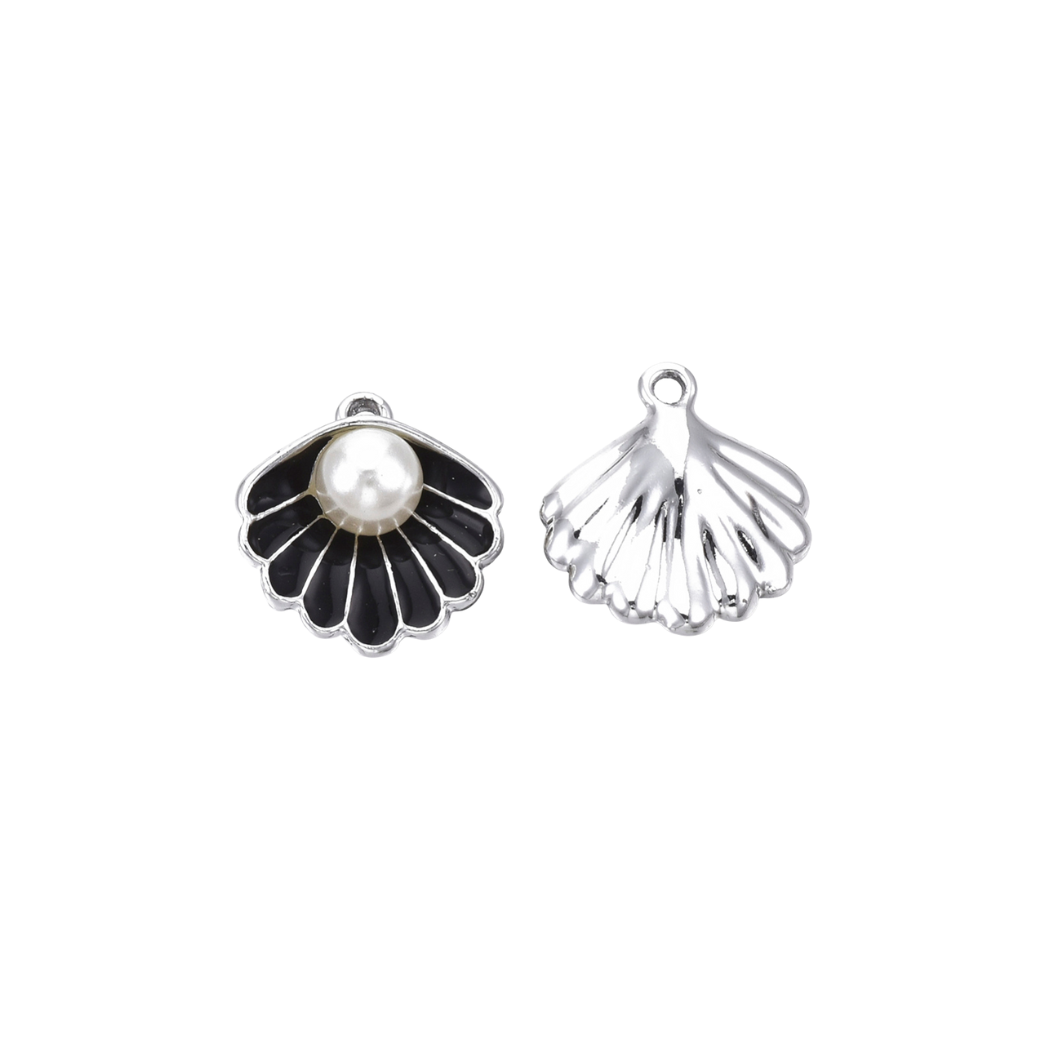 Front and back view of Black Oyster Shell 