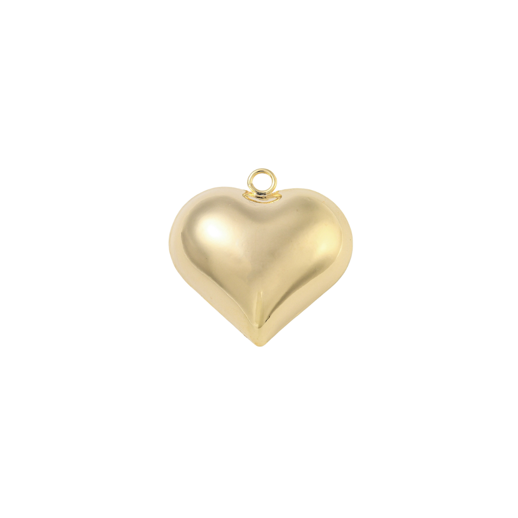 Gold Belle Heart Charm