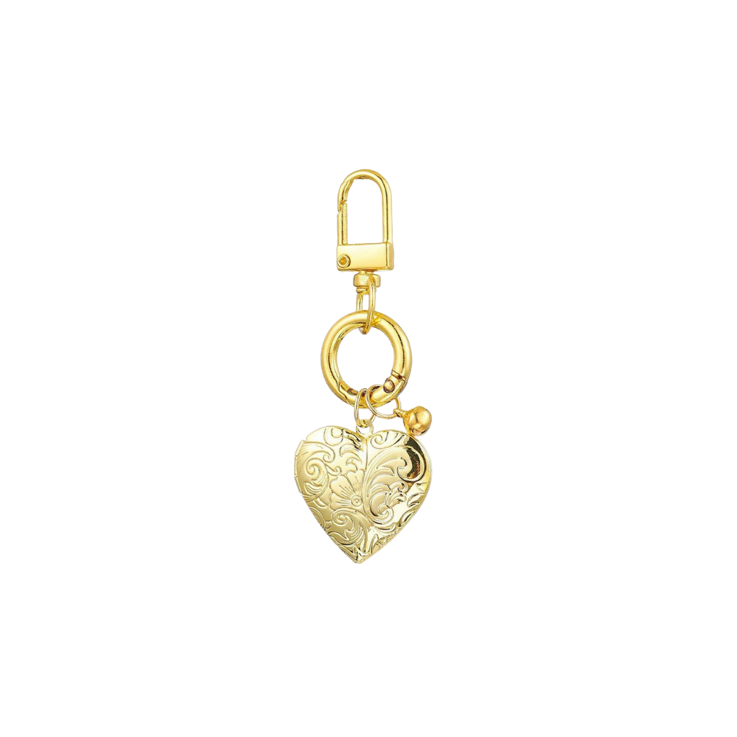 Heirloom Romance Heart Charm | Keychain-Purse Charm - Assorted