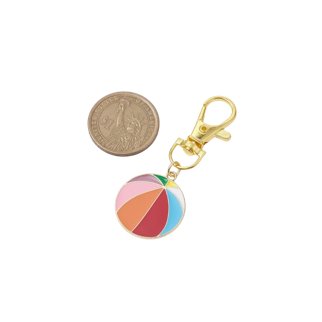 Gold Sports Balls Assorted | Keychain & Purse Charm