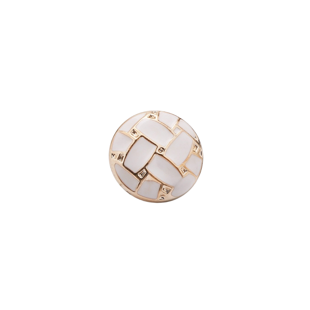Gold Tapestry Lattice Pin