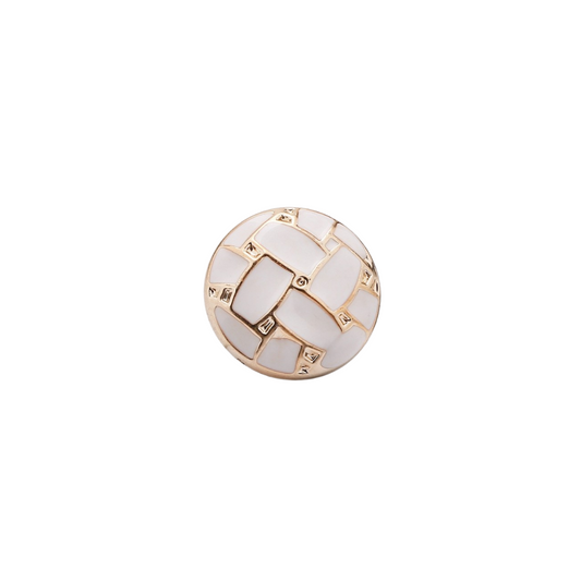 Gold Tapestry Lattice Pin