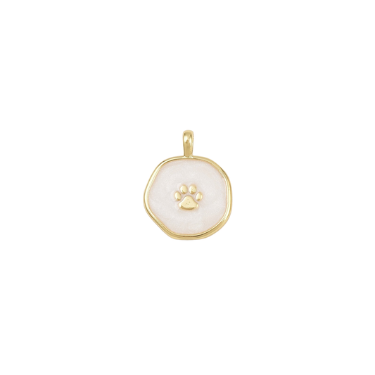 Gold Pawprint Charm