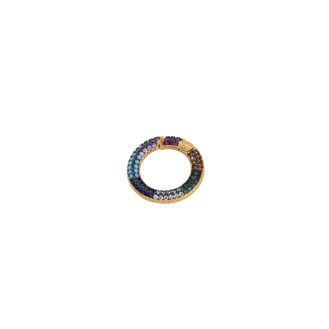Gold Jewel Round Carabiner
