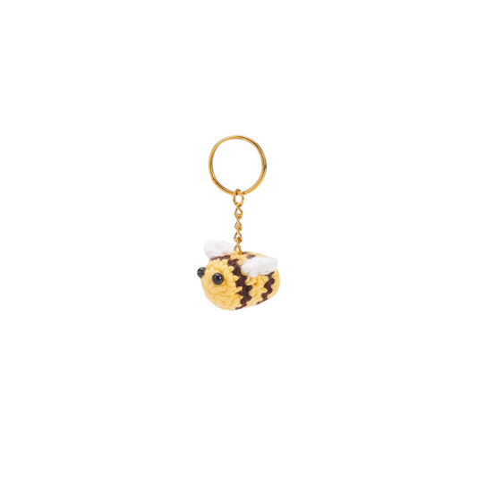 Knitted Bee Keychain