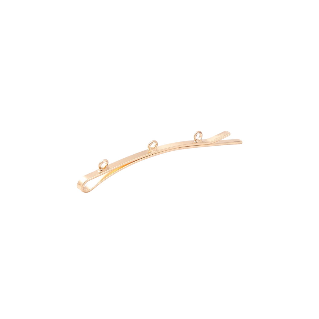 Transparent Gold Customizable Bobby Pin | Set