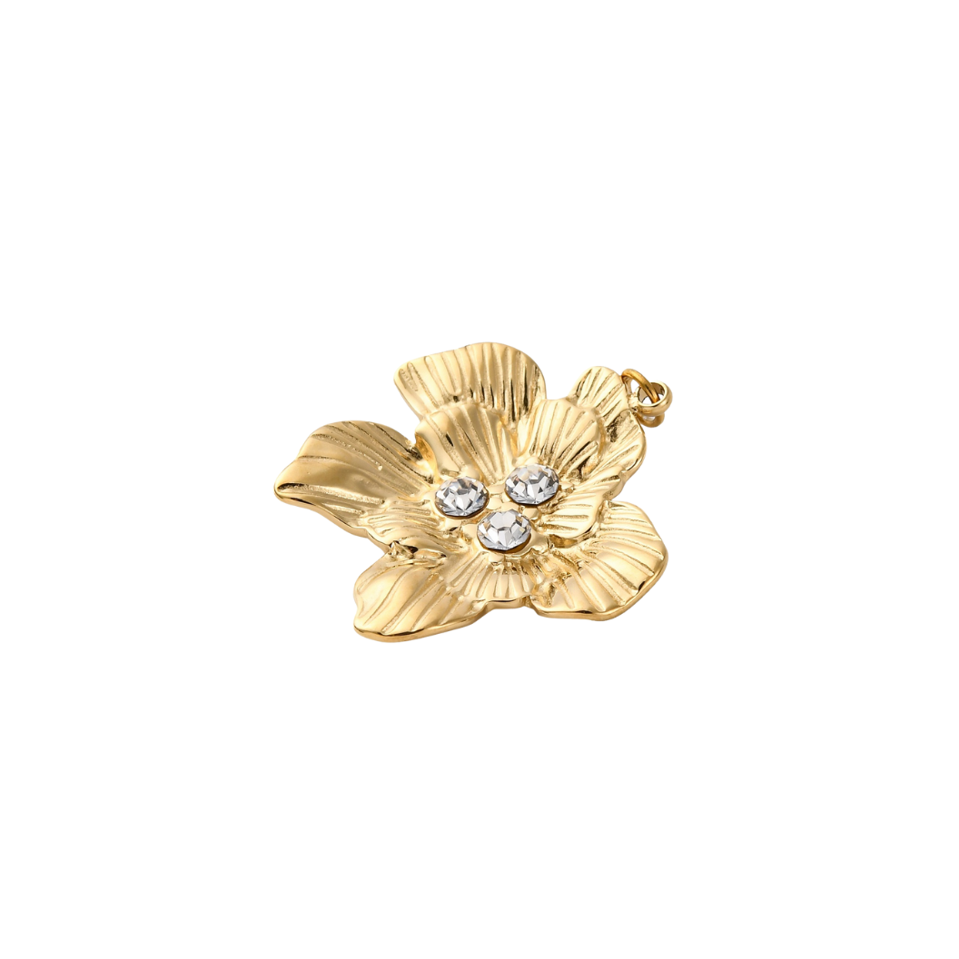 Gold Trinity Bloom Charm