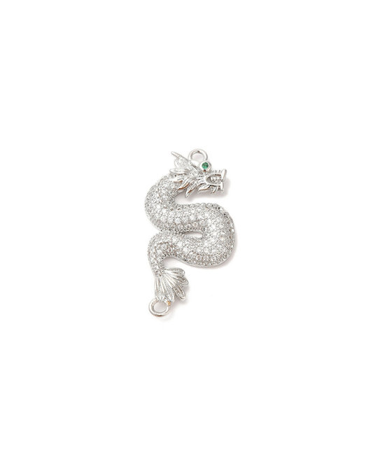 Silver Dragon Charm