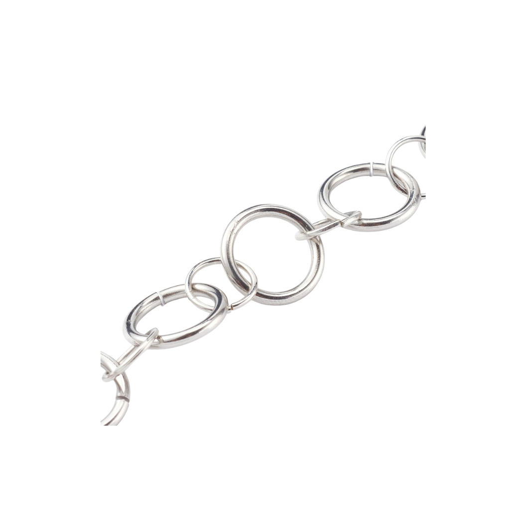 Silver Circle Chain Bag Extender | Keychain & Purse Charm