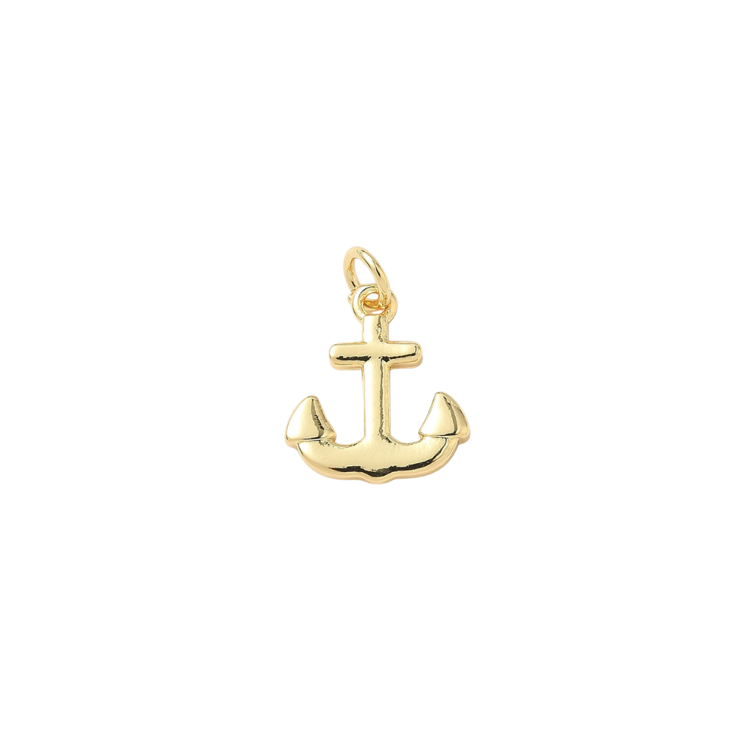 Gold Harbor Anchor Charm