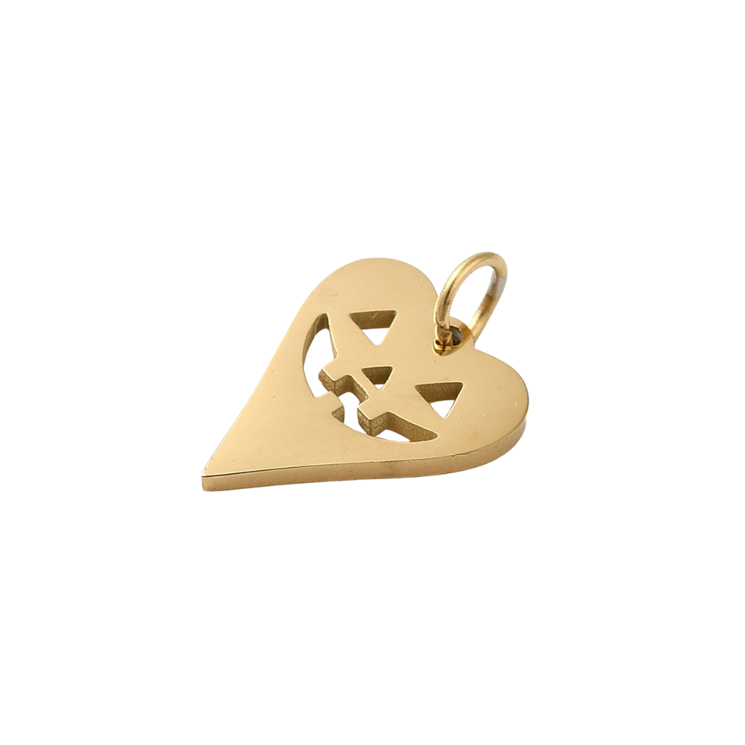 Gold Jack-O-Love Charm side view