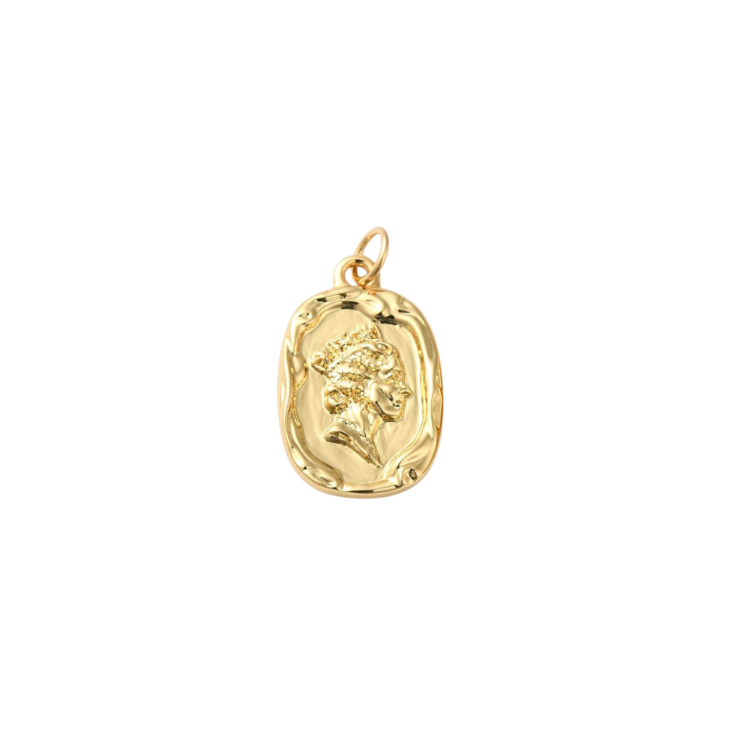 Gold Crowned Queen Charm