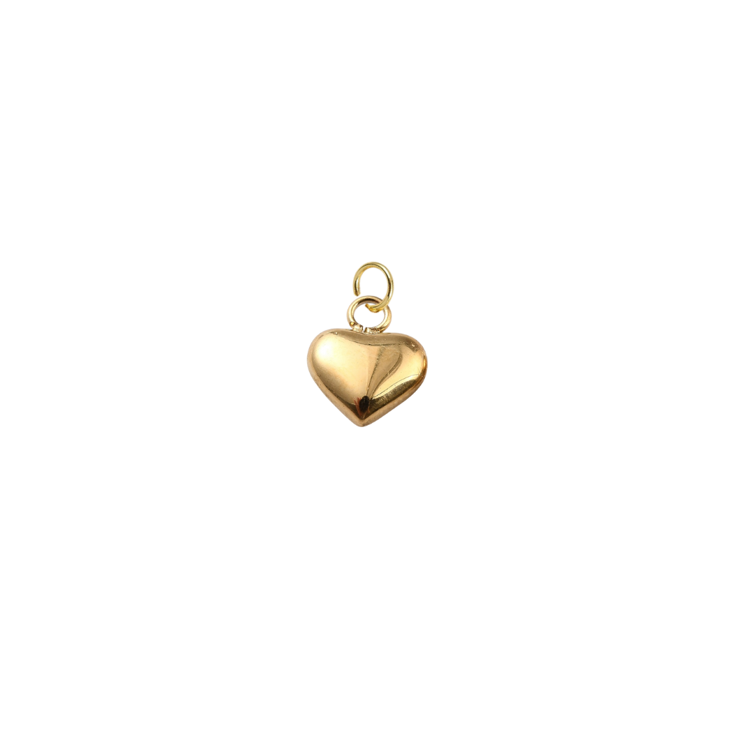 Gold Timeless Love Heart Charm