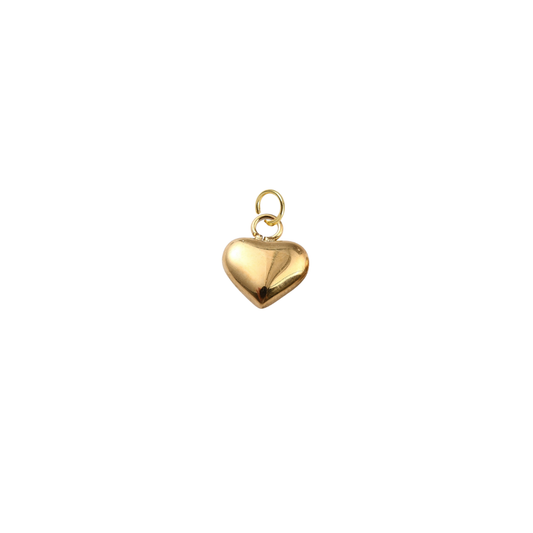 Gold Timeless Love Heart Charm