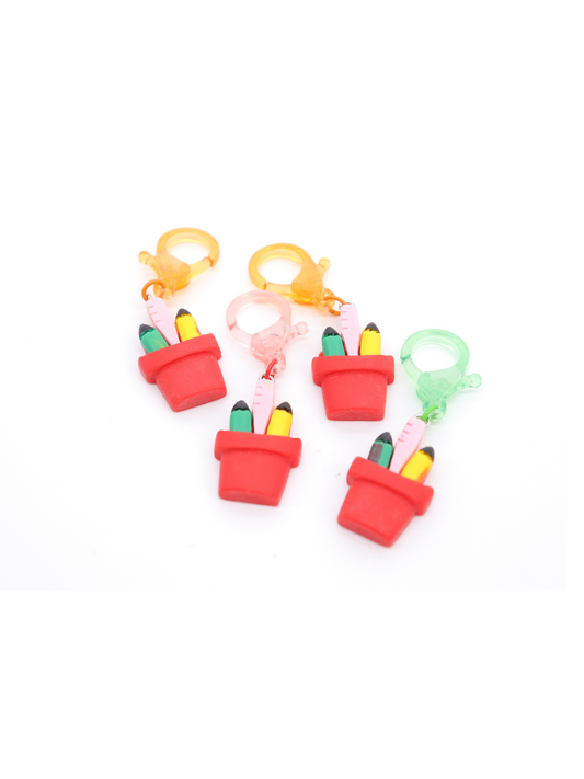 Teachers Desk Pencil Cup Lanyard Charm