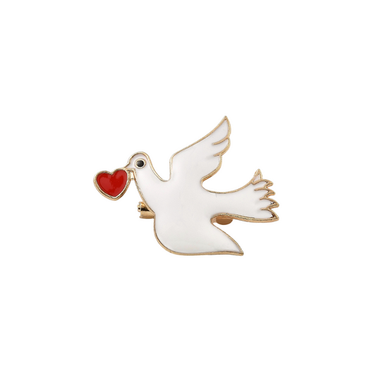 Gold Dove of Love Pin