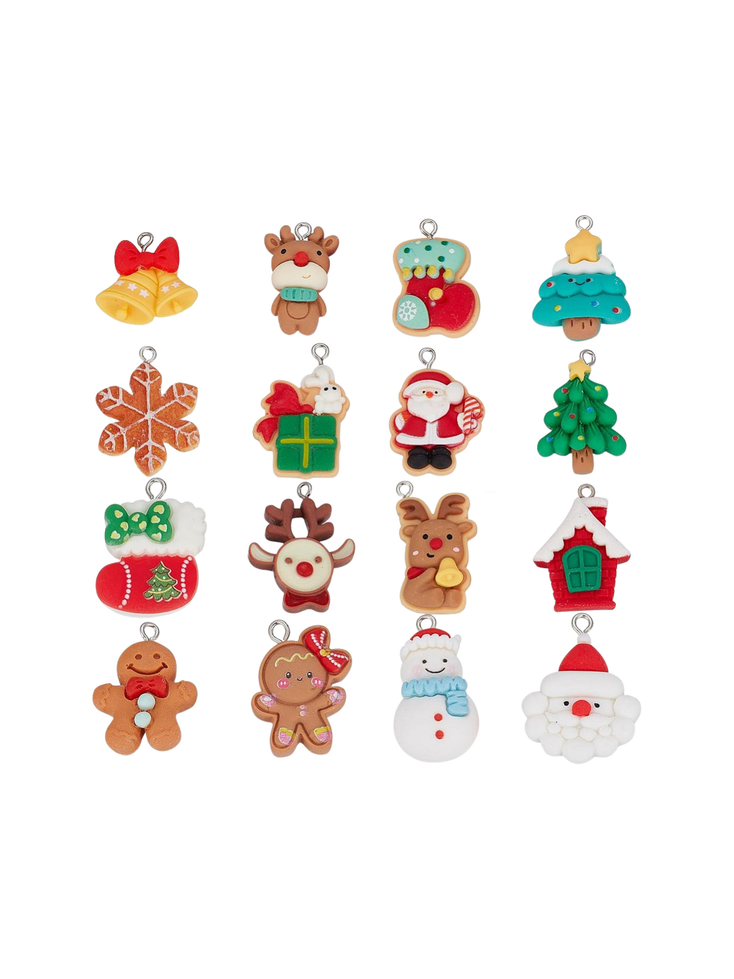 Front of the Assorted Christmas Lanyard Charms