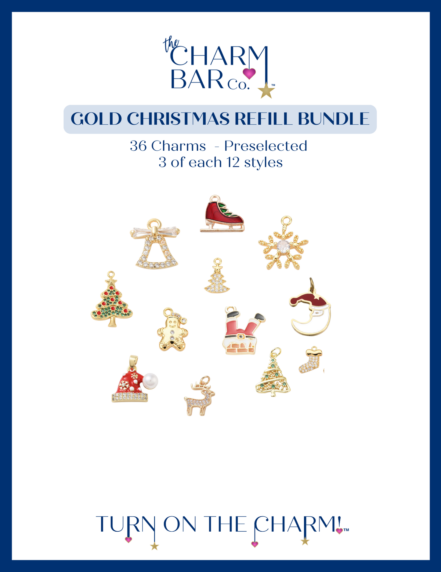 Gold Christmas Mini Refill
