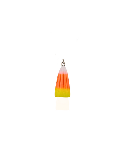 Front of the Candy Corn Lanyard Charm