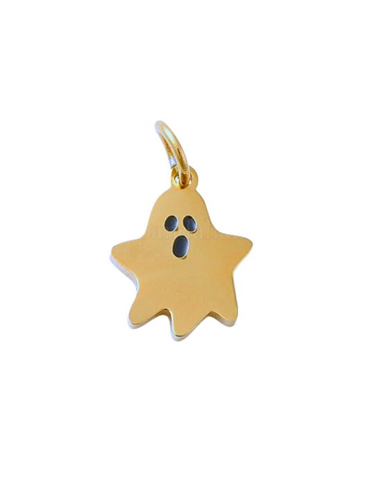 Gold Itty Bitty Ghost Charm