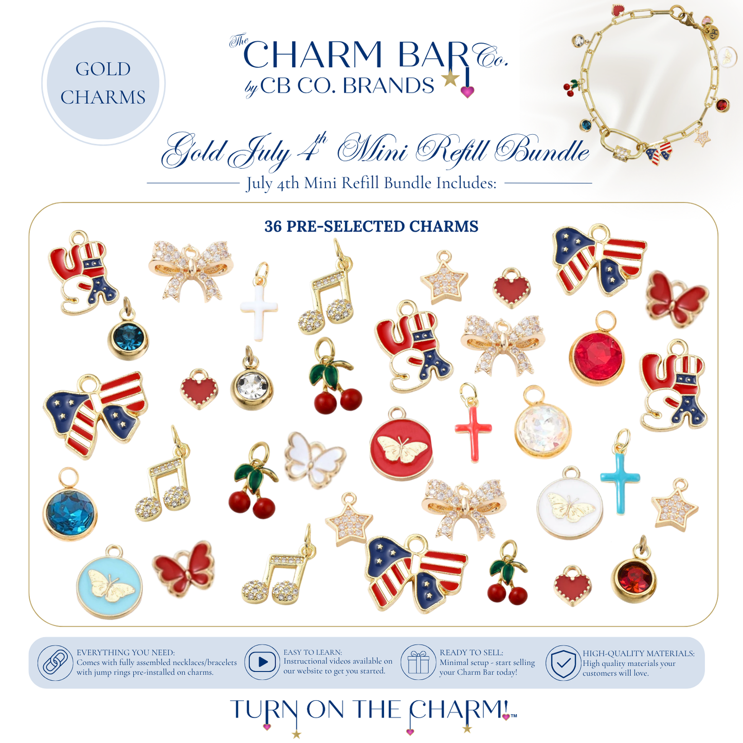 Gold July 4th Mini Refill Bundle