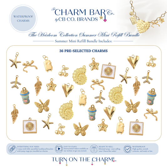 Gold Heirloom Collection Summer Mini Refill Bundle - Waterproof Stainless Steel