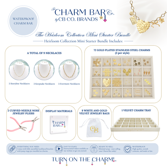 Gold Heirloom Collection Mini Starter Bundle - Waterproof Stainless Steel