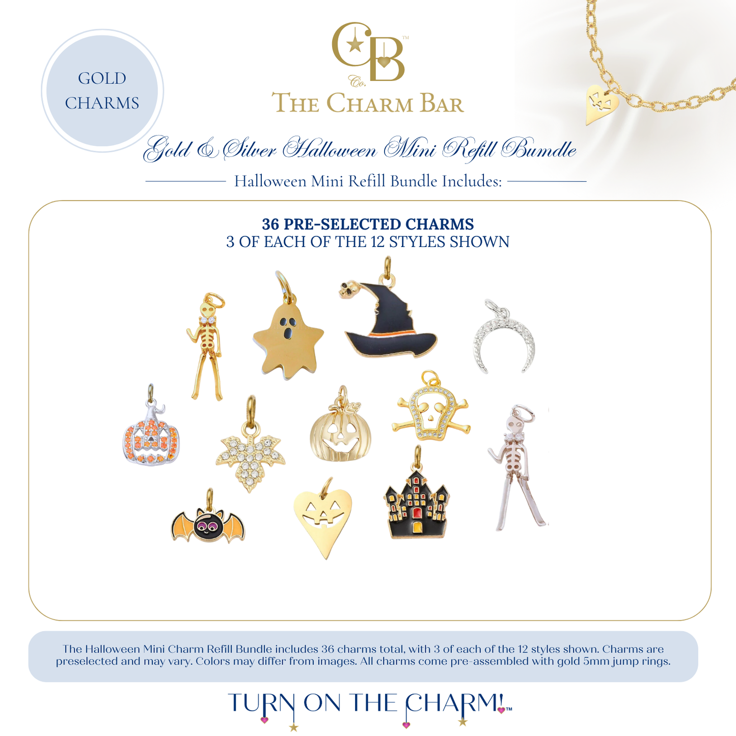 Gold & Silver Halloween Mini Refill
