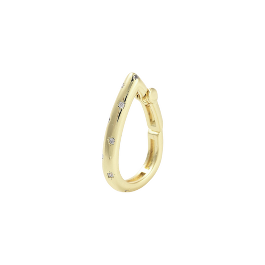 Gold GleamDrop with Cubic Zirconia Clasp