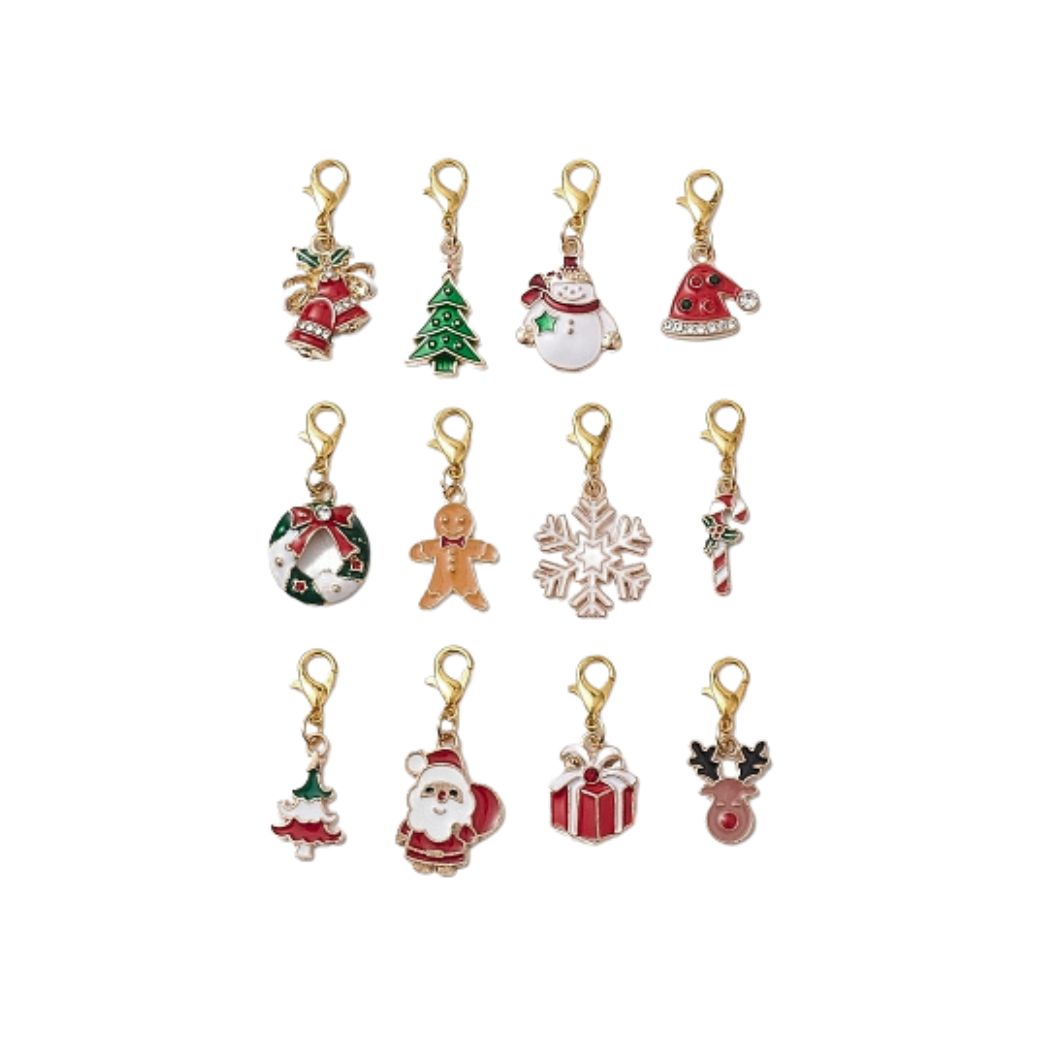 Assorted Holiday Shoe Charms - Front