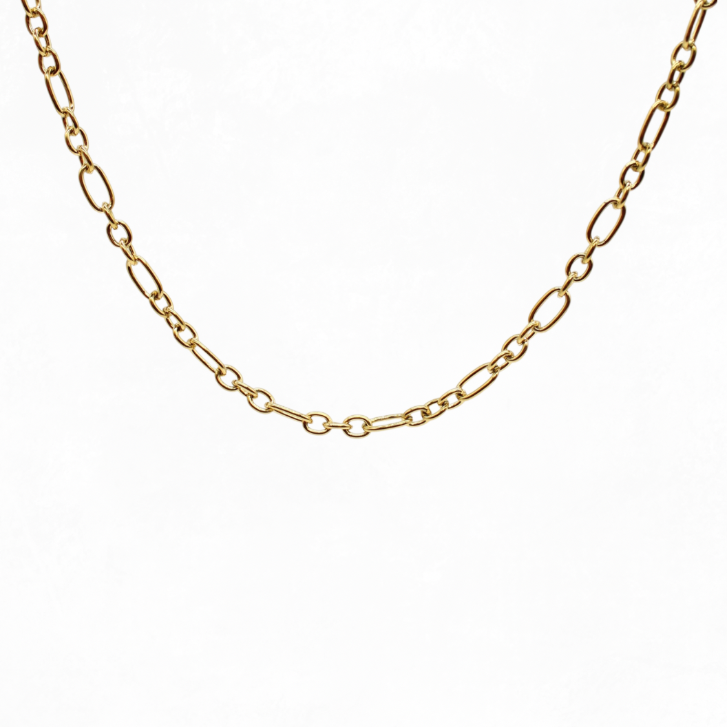 Gold Keepsake Necklace  on white background 