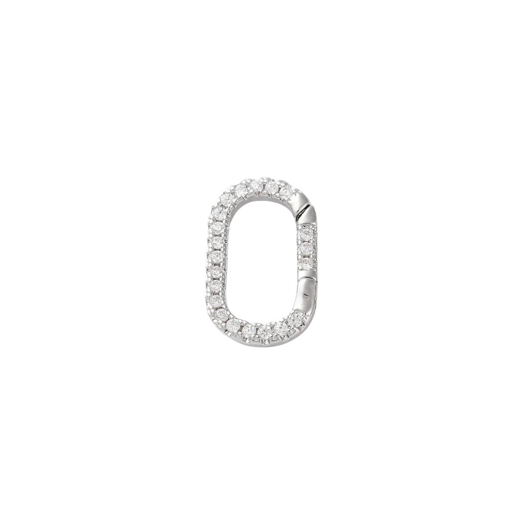 Front View of the Silver Blair Carabiner