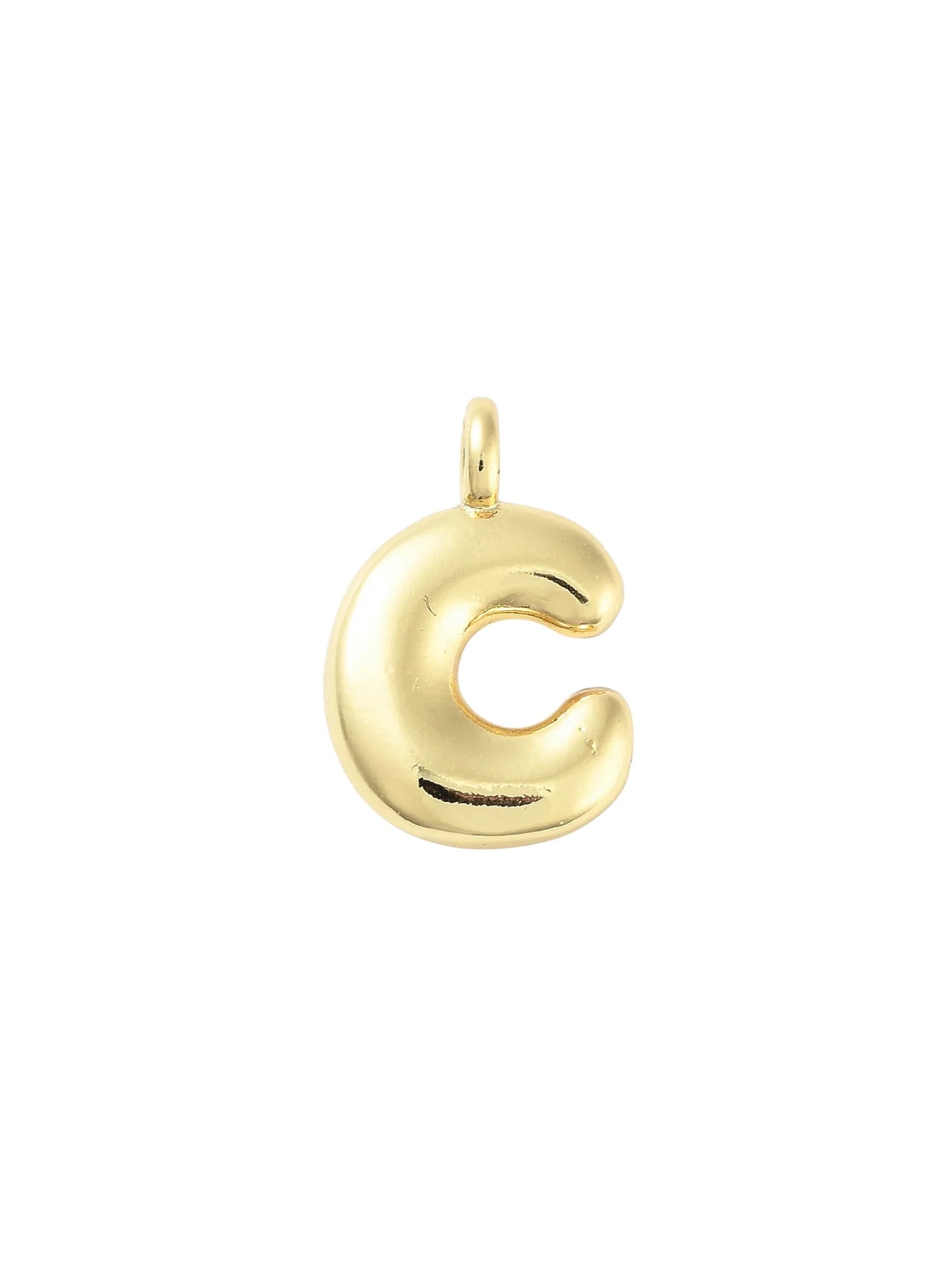 Gold Bubble Initial Letter | Alphabet Charm