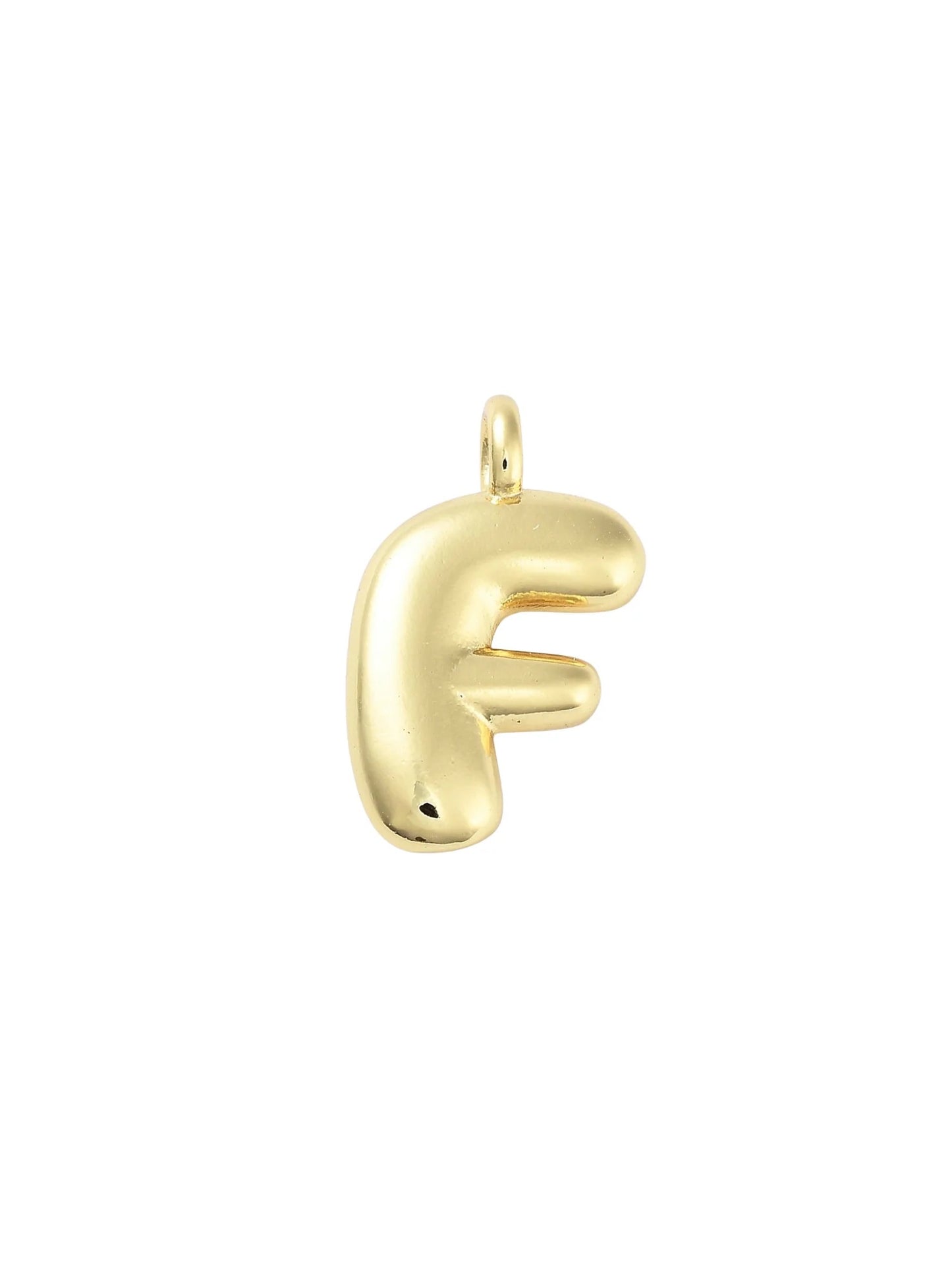 Gold Bubble Initial Letter | Alphabet Charm