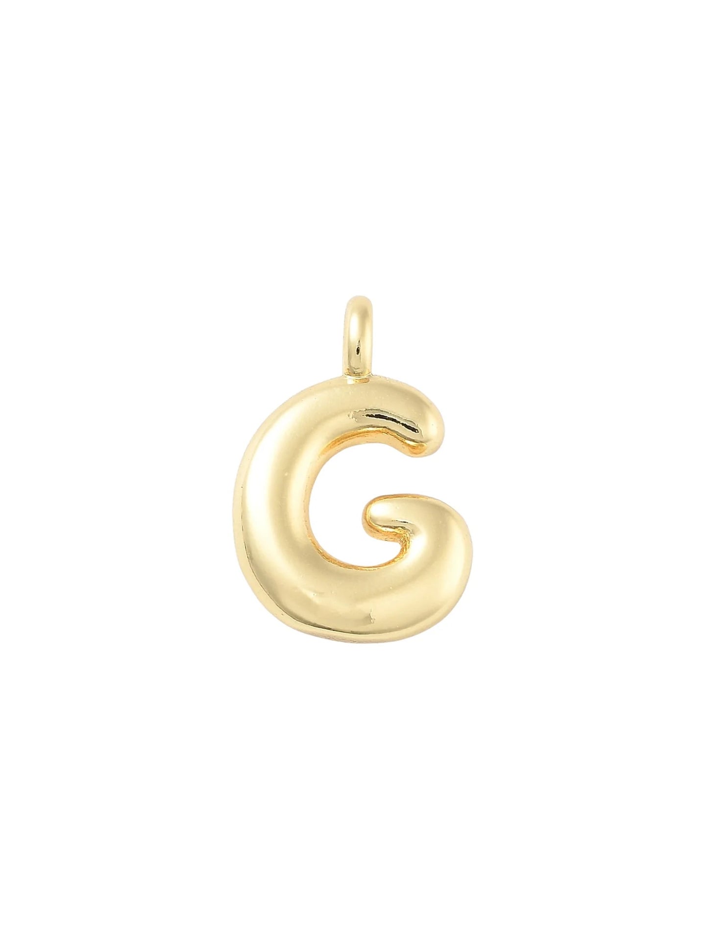 Gold Bubble Initial Letter | Alphabet Charm