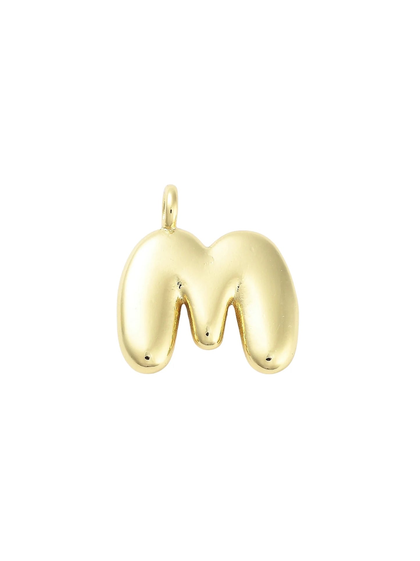 Gold Bubble Initial Letter | Alphabet Charm
