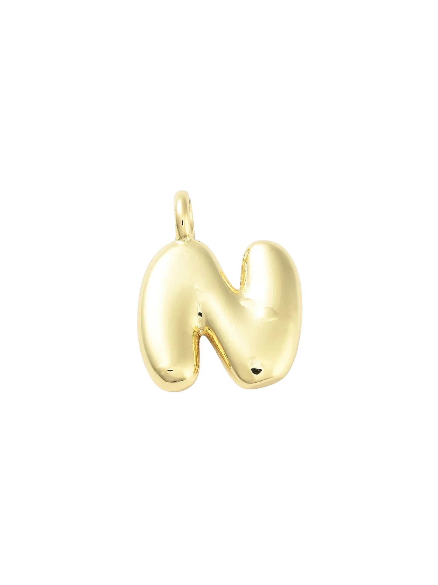 Gold Bubble Initial Letter | Alphabet Charm