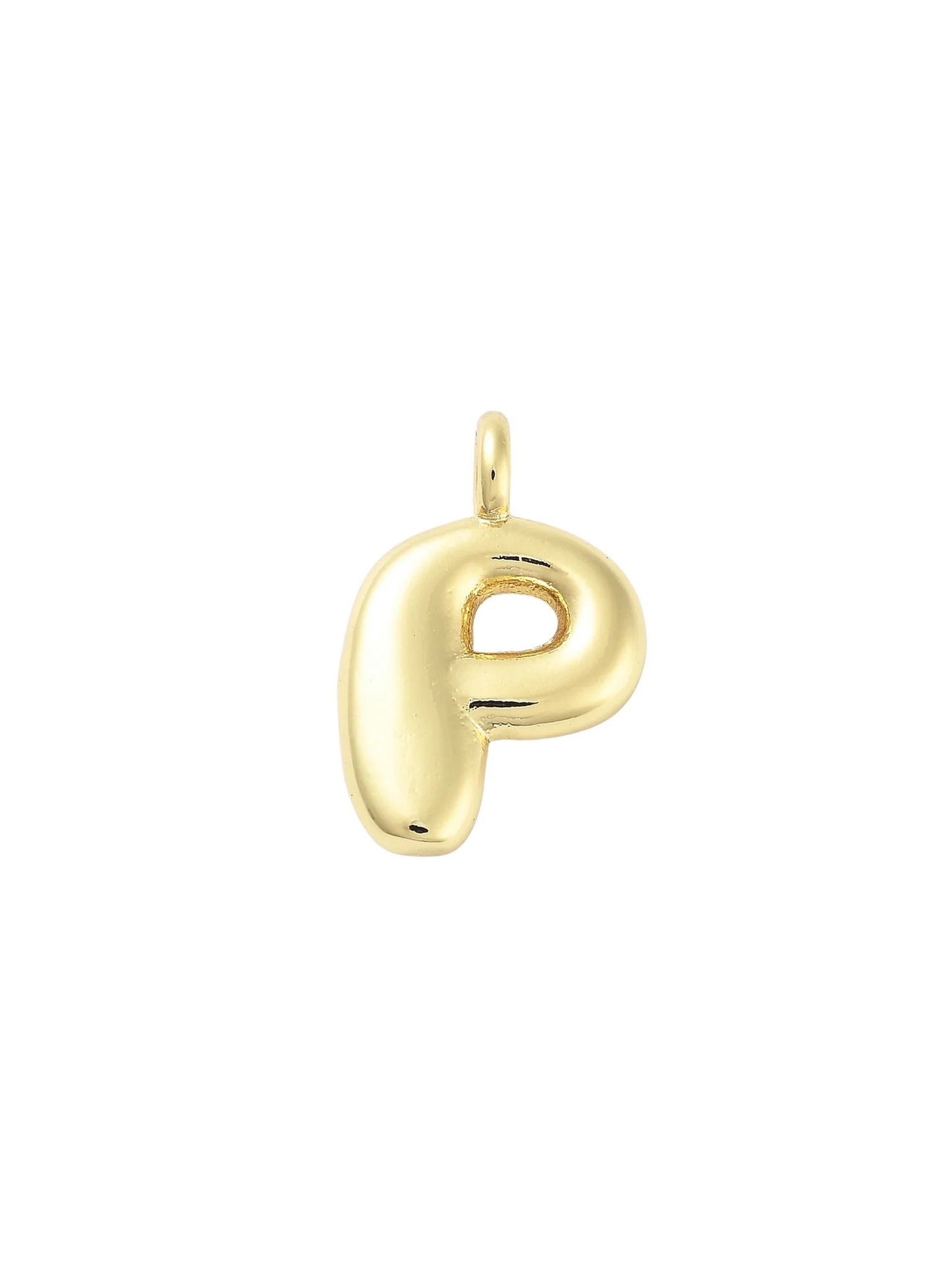 Gold Bubble Initial Letter | Alphabet Charm