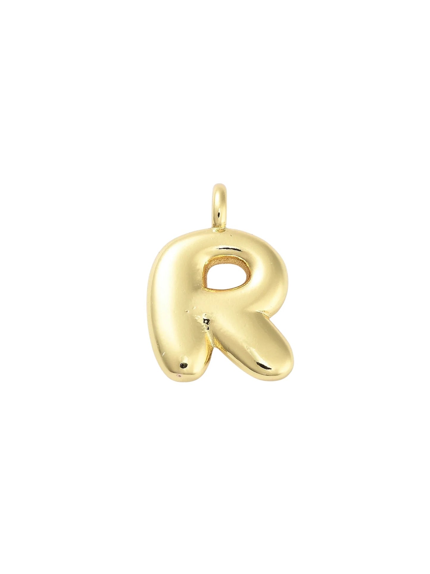 Gold Bubble Initial Letter | Alphabet Charm